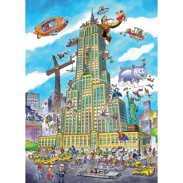 COBBLE HILL Puzzle DoodleTown: Empire State 1000 dílků
