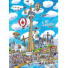 COBBLE HILL Puzzle DoodleTown: Toronto 1000 dílků