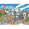 COBBLE HILL Puzzle DoodleTown: Mount Rushmore 1000 dílků