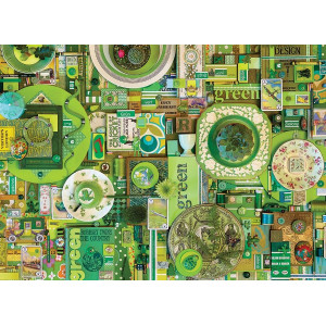 COBBLE HILL Puzzle Barvy duhy: Zelená 1000 dílků