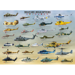 EUROGRAPHICS Puzzle Vojenské helikoptéry XL 500 dílků
