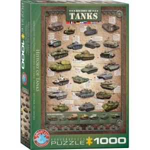 EUROGRAPHICS Puzzle Historie tanků 1000 dílků