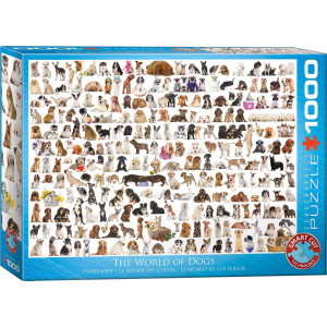 EUROGRAPHICS Puzzle Svět psů 1000 dílků