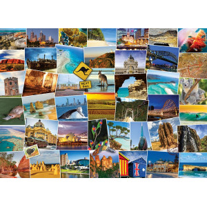 EUROGRAPHICS Puzzle Světoběžník - Austrálie 1000 dílků