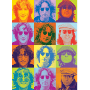 EUROGRAPHICS Puzzle Barevné portréty Johna Lennona 1000 dílků