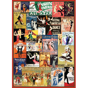 EUROGRAPHICS Puzzle Vintage plakáty z tanečních sálů 1000 dílků