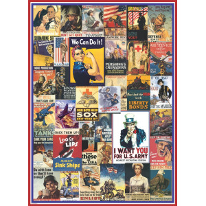 EUROGRAPHICS Puzzle Plakáty z 1. a 2. světové války 1000 dílků