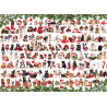 EUROGRAPHICS Puzzle Vánoční psi 1000 dílků