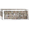 EUROGRAPHICS Panoramatické puzzle Strop Sixtinské kaple 1000 dílků
