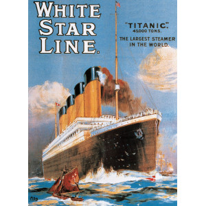 EUROGRAPHICS Puzzle Plakát: Titanic 1000 dílků