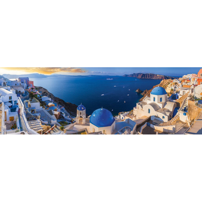 EUROGRAPHICS Panoramatické puzzle Santorini, Řecko 1000 dílků