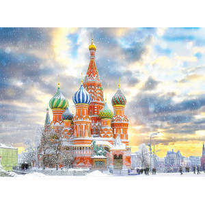 EUROGRAPHICS Puzzle Chrám Vasila Blaženého, Moskva 1000 dílků