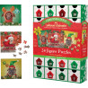 EUROGRAPHICS Puzzle Adventní kalendář: Vánoční pejsci 24x50 dílků