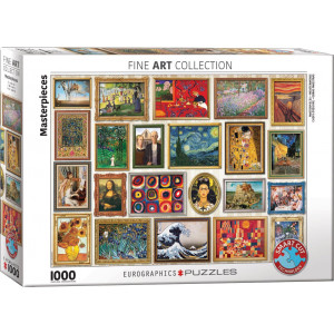 EUROGRAPHICS Puzzle Koláž: Krásné umění 1000 dílků
