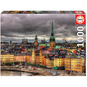 EDUCA Puzzle Pohled na Stockholm, Švédsko 1000 dílků
