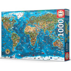 EDUCA Puzzle Zázraky světa 1000 dílků