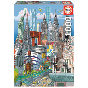 EDUCA Puzzle New York 1000 dílků