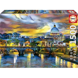 EDUCA Puzzle Bazilika Sv.Petra a Andělský most 1500 dílků