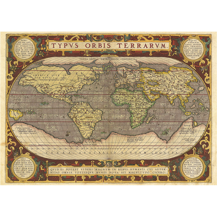 EDUCA Puzzle Mapa světa 2000 dílků