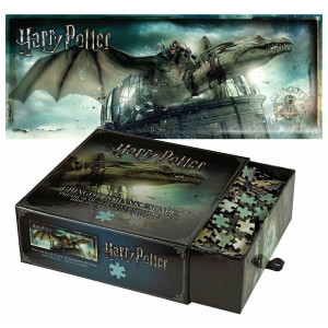 NOBLE PARTNERS Panoramatické puzzle Harry Potter: Útěk od Gringottových 1000 dílků