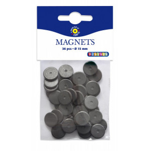 Magnety 36 ks, průměr 15 mm