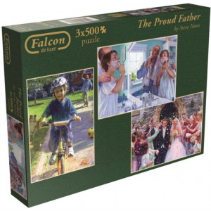 FALCON Puzzle Hrdý otec 3x500 dílků