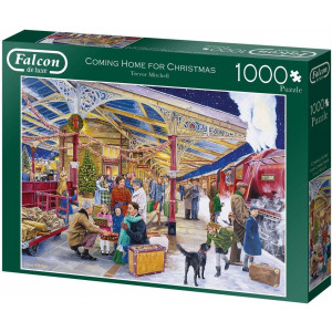 FALCON Puzzle Na Vánoce doma 1000 dílků