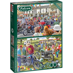FALCON Puzzle Motorkářská přehlídka 2x500 dílků