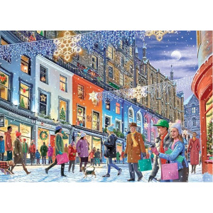 FALCON Puzzle Vánoce v Edinburghu 1000 dílků